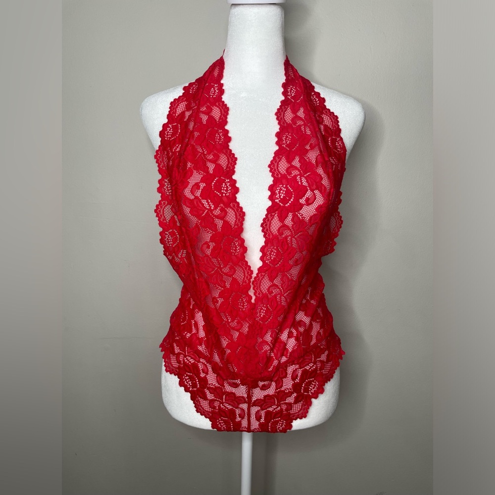 Adore Me Women’s One Piece Teddy Red Size M